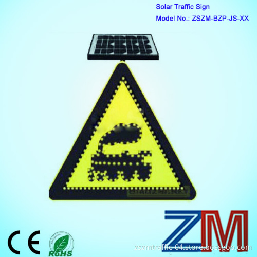 Solar Panel Variable Message Signs, LED Outdoor Train Traffic Signs